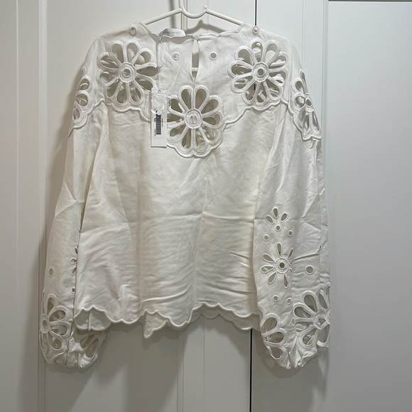 Jonathan Simkhai Blouse with Cut Outs. - Picture 2 of 4